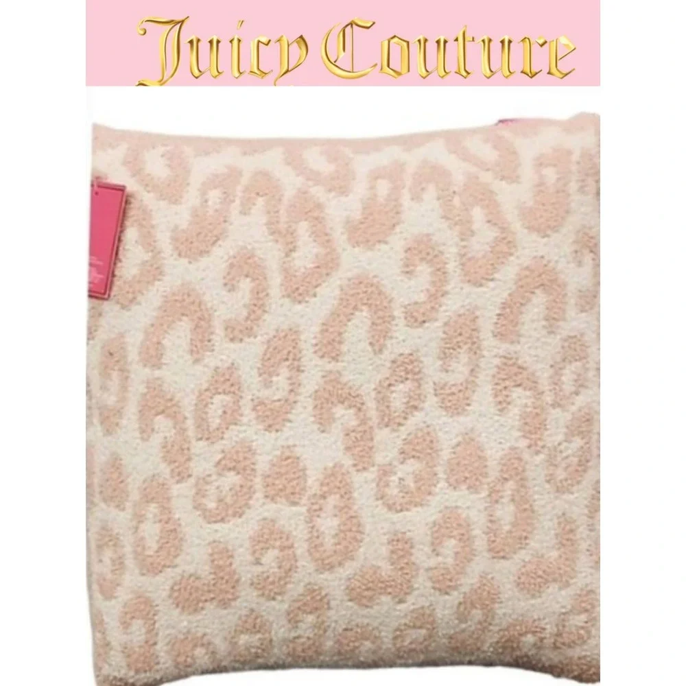Juicy‎ Couture Leopord Print Plush Accent Pillow